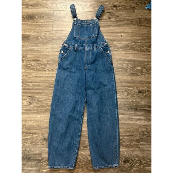 Levi's Denim - Levi's Womens Denim Bibs Straight Leg Jean Baggy Boyfriend Style Overalls Size S